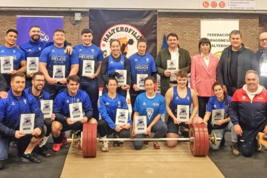 Raúl Usón y Jenifer Aroca se llevan la I Copa de Aragón de halterofilia celebrada en Alcañiz