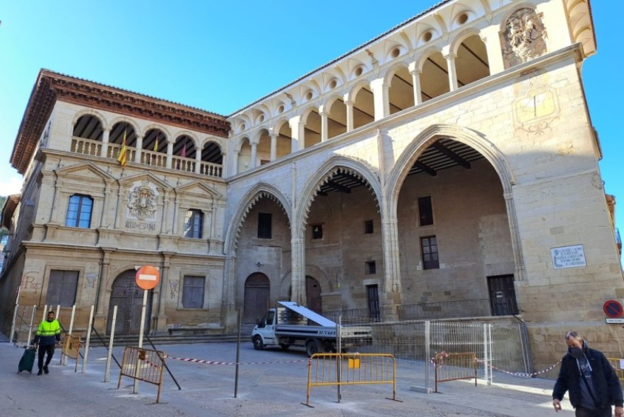 Arranca la remodelación por 2,3 millones  de la Casa Consistorial y la Lonja de Alcañiz