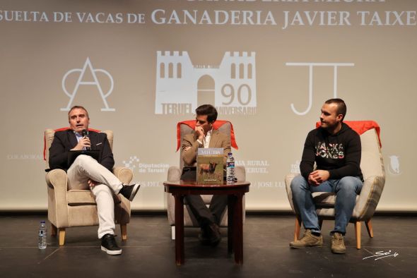 Diago, Pinar y Taixe, en la presentación del Miura de El Ruedo