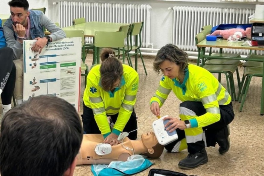 La Comarca del Jiloca forma en reanimación cardiopulmonar a alumnado de Secundaria