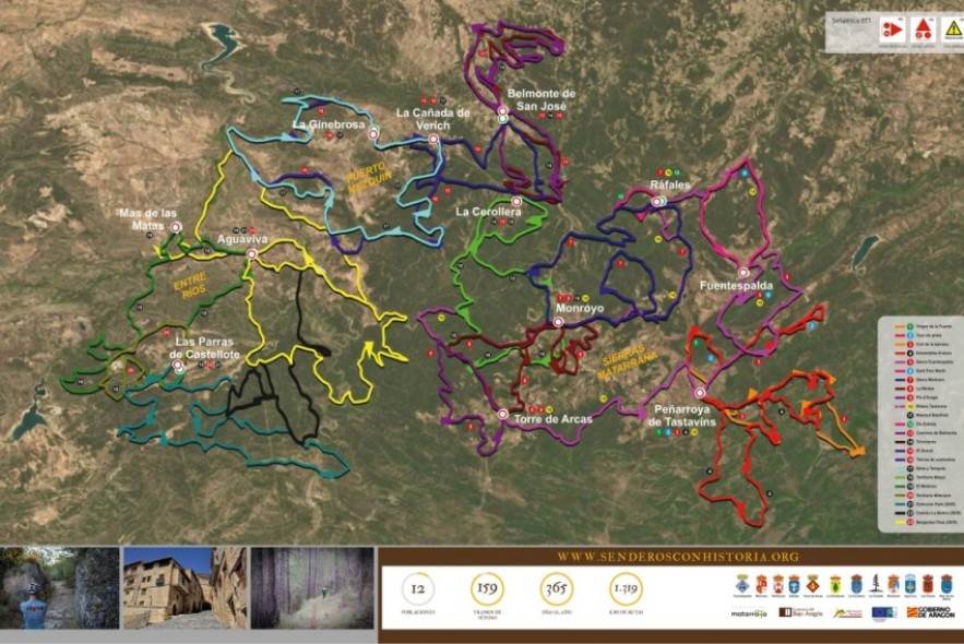 Senderos con Historia acondiciona 1.300 kilómetros para atraer ciclistas al Matarraña y Bajo Aragón