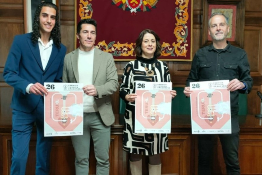 Teruel acogerá la gala de los 26º Premios de la Música Aragonesa el 22 de marzo