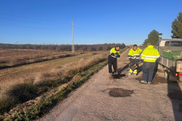 Alcañiz acondiciona el Camino  de la Vía, un acceso a Motorland