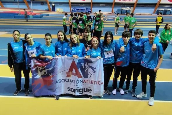 Notable presencia de la provincia en el Campeonato de Aragón de Atletismo en pista cubierta de este fin de semana