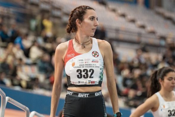 Elena Martín, nueva campeona de Aragón de atletismo Short Track en medio fondo