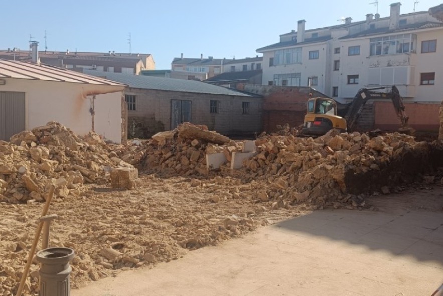 El Ayuntamiento de Calamocha inicia las obras de la nueva zona recreativa del parque del Santo Cristo