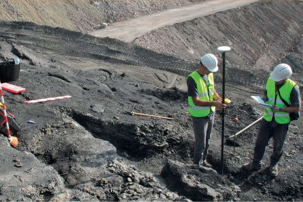 El ‘cementerio’ de los dinosaurios que afloró hace 15 años en Ariño ha completado la historia del Cretácico