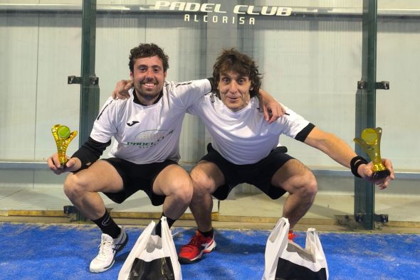 Garzarán y Palos nuevos campeones de la Liga de Pádel de Alcorisa