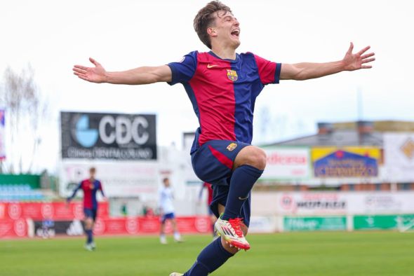 La varita de Juan Hernández hechiza al Zaragoza y le da al Barça la Copa del Rey juvenil (5-0)