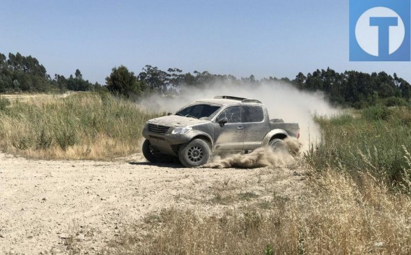 El turolense David Nadal, copiloto de Mammoli en la Dakar Challenge