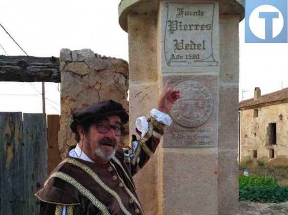 Celadas rinde homenaje a Pierres Vedel, ingeniero que llevó el agua hasta el pueblo