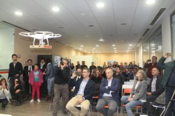 Delsat prevé un importante incremento de la actividad con drones desde Teruel