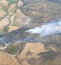 Controlado el incendio forestal junto a la residencia de Burbáguena