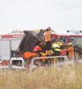 Un herido grave en un accidente en la autovía Mudéjar a la altura de Valdecebro