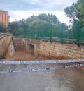 La Policía Local corta otra vez el acceso a La Moratilla y el Club de Tenis de Teruel por la lluvia