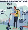 La ciudad de Teruel obligará a llevar casco, chaleco, luces y timbre en los patinetes