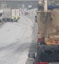 Una fuerte granizada corta la autovía entre La Puebla de Valverde y Teruel durante hora y media