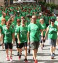 Una marea verde recorre la Ruta del Agua de Teruel ‘En marcha contra el cáncer’