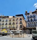 La columna que cayó el 19 de junio vuelve a la plaza del Torico