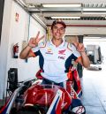 Márquez progresa en su recuperación y vuelve a subirse a una moto en MotorLand Aragón