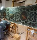 El Centro de Restauración de Albarracín recupera un lienzo en Santa Eulalia