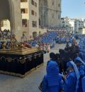 Cientos de tambores rasgan el cierre del Sepulcro de Cristo en Alcañiz