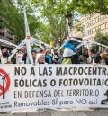 El mundo rural clama en Zaragoza contra los macroproyectos de renovables