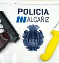 La Policía Local de Alcañiz incauta una pistola y un arma blanca en un operativo en el Polígono Las Horcas