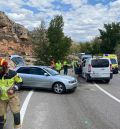 Dos personas trasladadas al hospital tras un accidente de tráfico en Utrillas