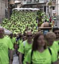 Un río humano de 1.500 personas sensibiliza en Teruel de la lucha contra el cáncer y anima a hacer ejercicio