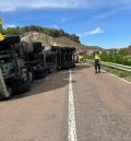 La Guardia Civil de Teruel investiga al conductor de un vehículo articulado implicado en un accidente de tráfico por conducir bajo la influencia de drogas