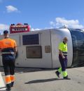 El accidente de una autocaravana en la A-23 obliga a cortar el tráfico