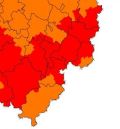 Gran parte del territorio de la provincia de Teruel está en nivel de alerta rojo por peligro de incendios forestales