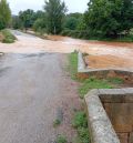 El río Jiloca se desborda y corta por quinto día la N-234 a su paso por Burbáguena