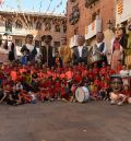 Éxito de público y gran actuación de la ‘minicharanga’ Delao en el XI Encuentro de Gigantes de Alcorisa