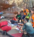 La Guardia Civil rescata a un escalador herido en un tobillo en los pinares de rodeno de Albarracín