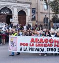 Aragón por la Sanidad Pública reune a casi 4.000 personas entre las capitales y Calatayud