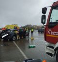 Accidente entre dos vehículos en la A-222 a la altura de Cortes de Aragón sin víctimas