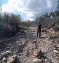 La dana deja intransitables numerosos caminos en  la comarca del Matarraña