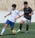 Los futbolistas alcañizanos Alonso Ibáñez y Alonso Pérez, con la selección de Aragón