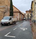 Cortada al tráfico la calle San Martín de Teruel hasta el viernes