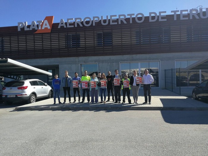 Paro en el Aeropuerto de Teruel