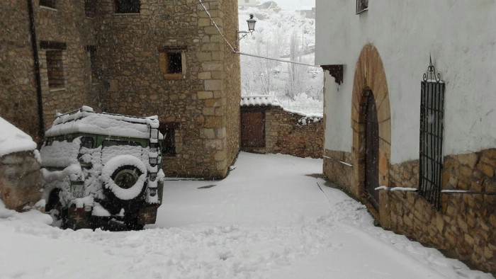 Una calle de Linares esta mañana. Yolanda Sevilla