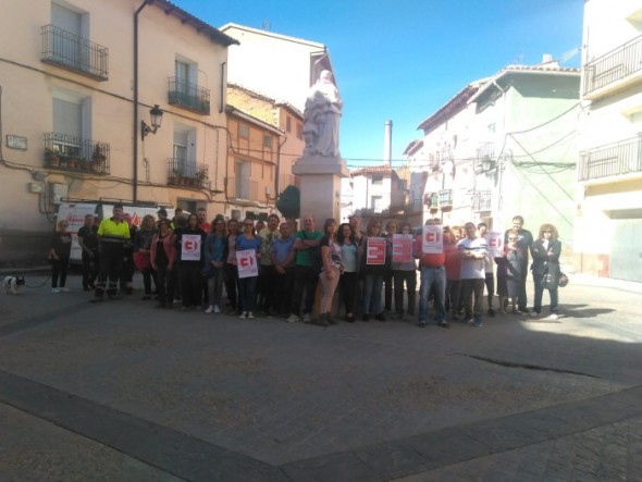 Otra imagen del paro en Escucha