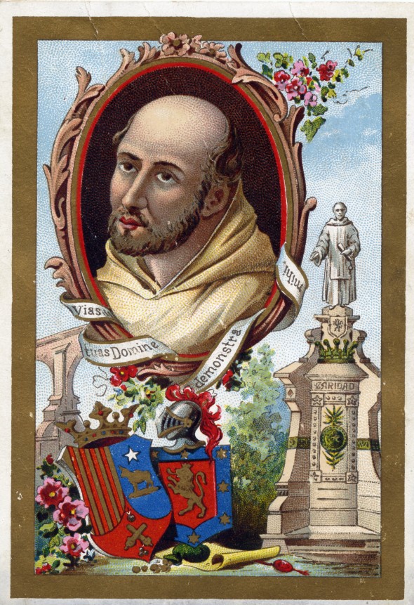 Francés de Aranda, boleto de la tómbola para recaudar fondos para su monumento, dibujado por Salvador Gisbert