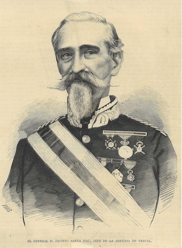 acinto Santa Pau, General Jefe de la defensa